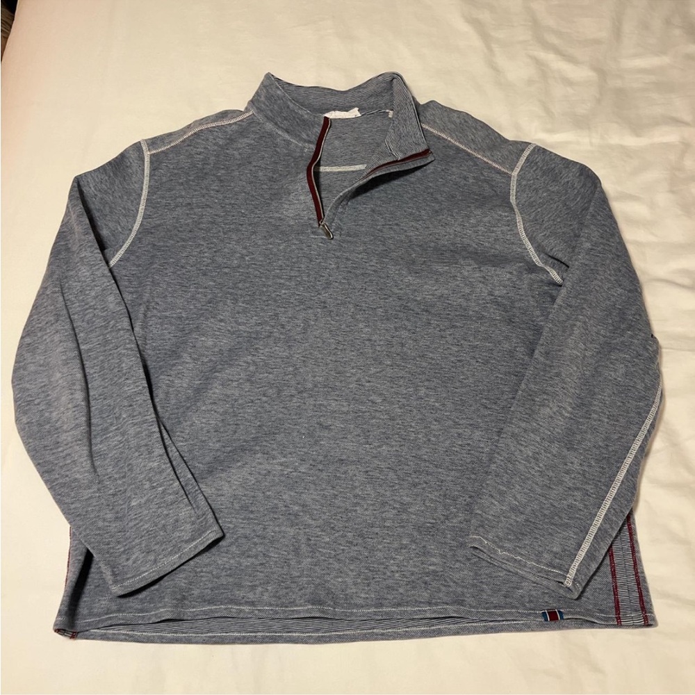 Tommy Bahama Blue Zip-Up Sweater